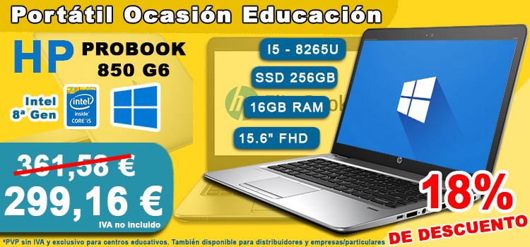 PORTATIL HP ELITEBOOK 850 G6 Descuento